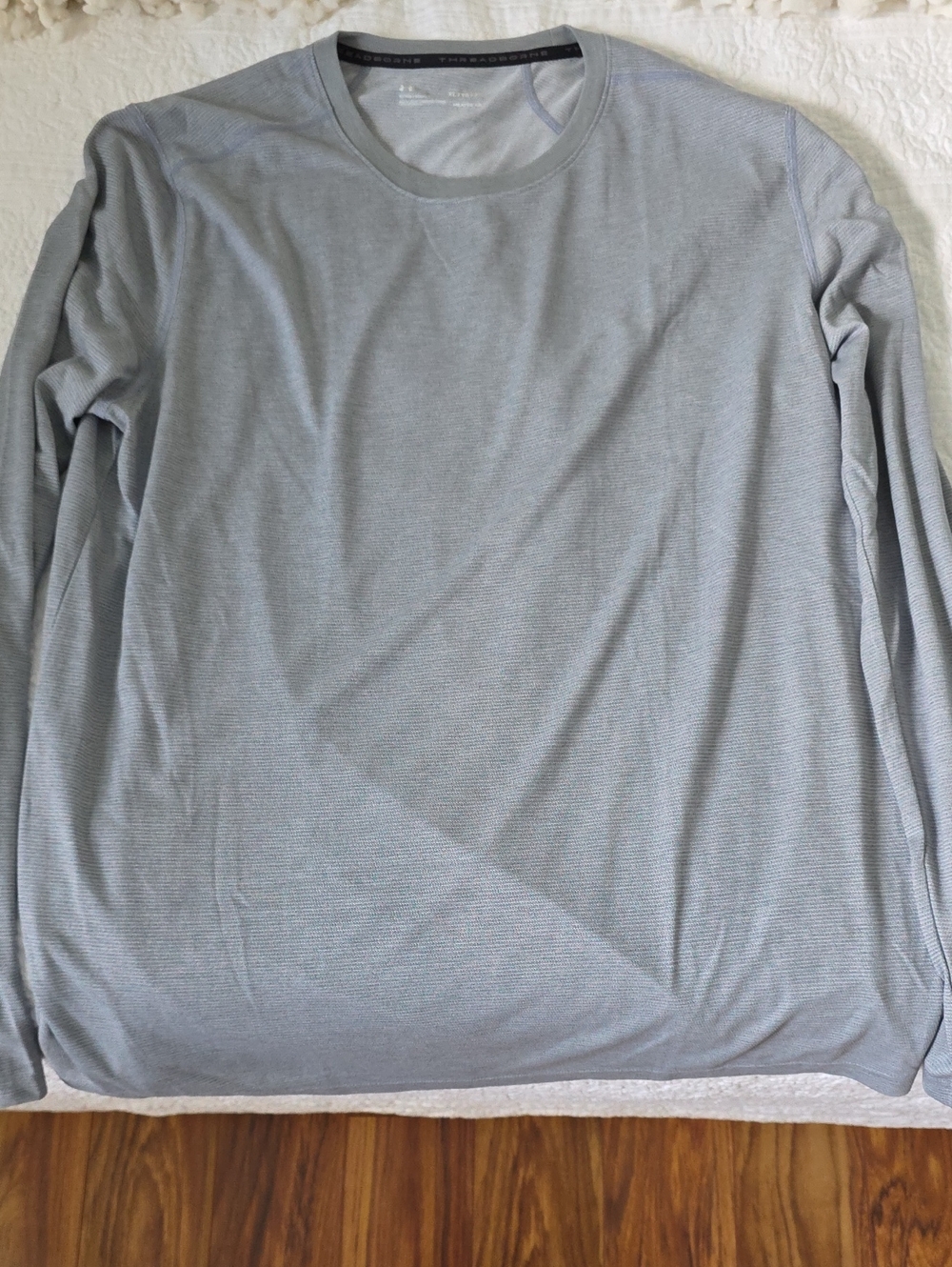 Under Armour Men's Long Sleeve Crew Shirt - Light Blue